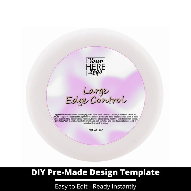 Large Edge Control Top Label Template 74