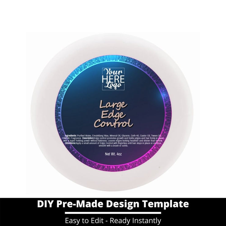 Large Edge Control Top Label Template 75