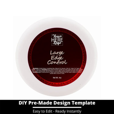 Large Edge Control Top Label Template 76