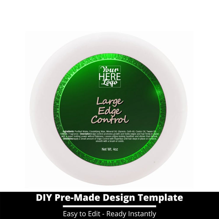 Large Edge Control Top Label Template 77