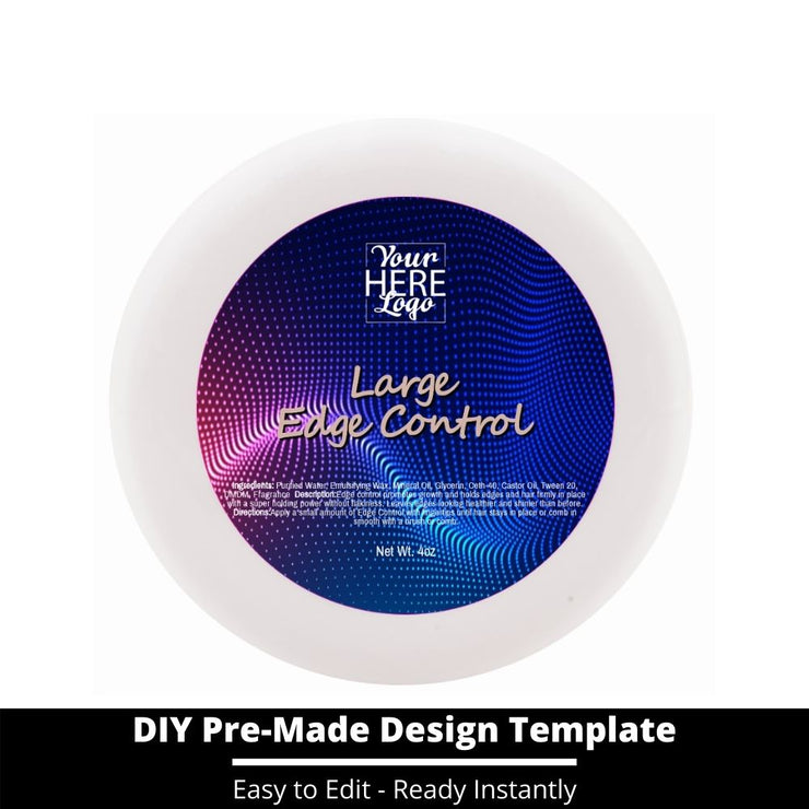Large Edge Control Top Label Template 79