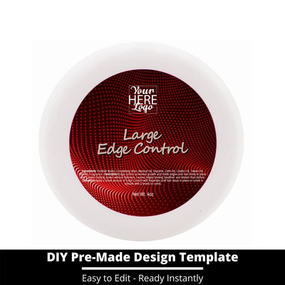 Large Edge Control Top Label Template 80