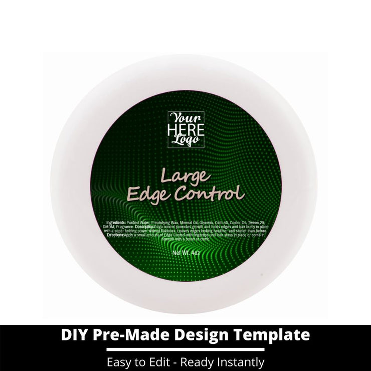 Large Edge Control Top Label Template 81