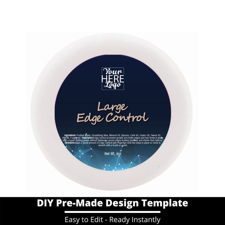 Large Edge Control Top Label Template 82