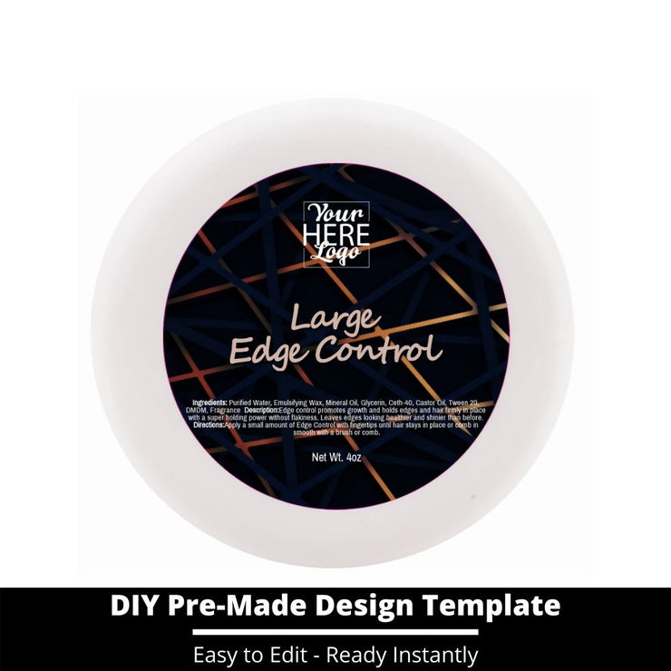 Large Edge Control Top Label Template 84
