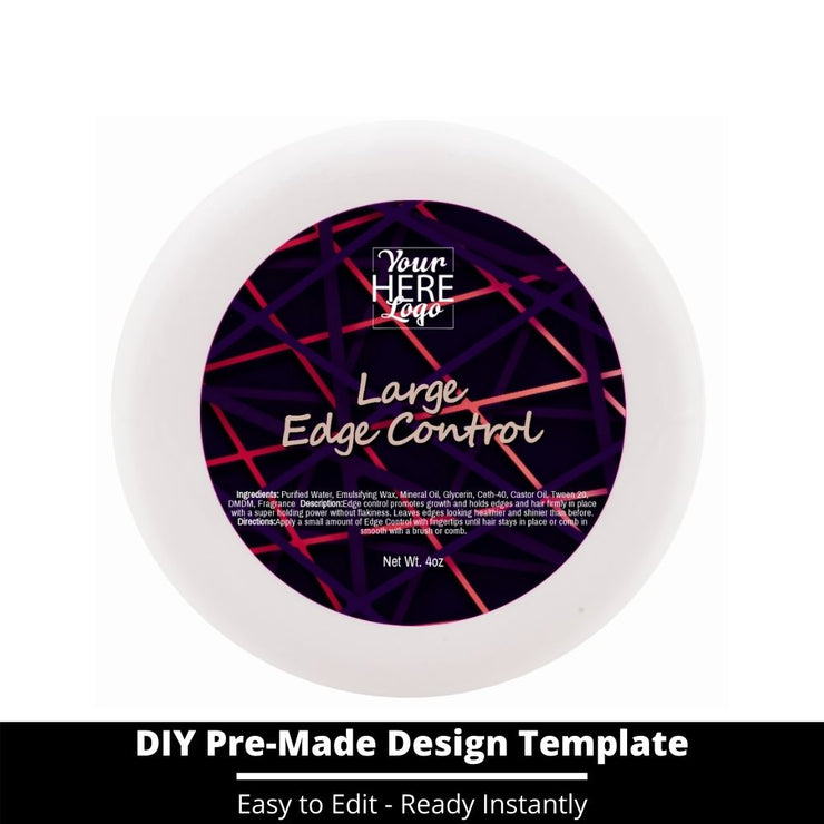 Large Edge Control Top Label Template 85