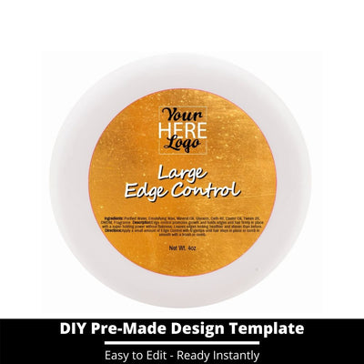 Large Edge Control Top Label Template 90