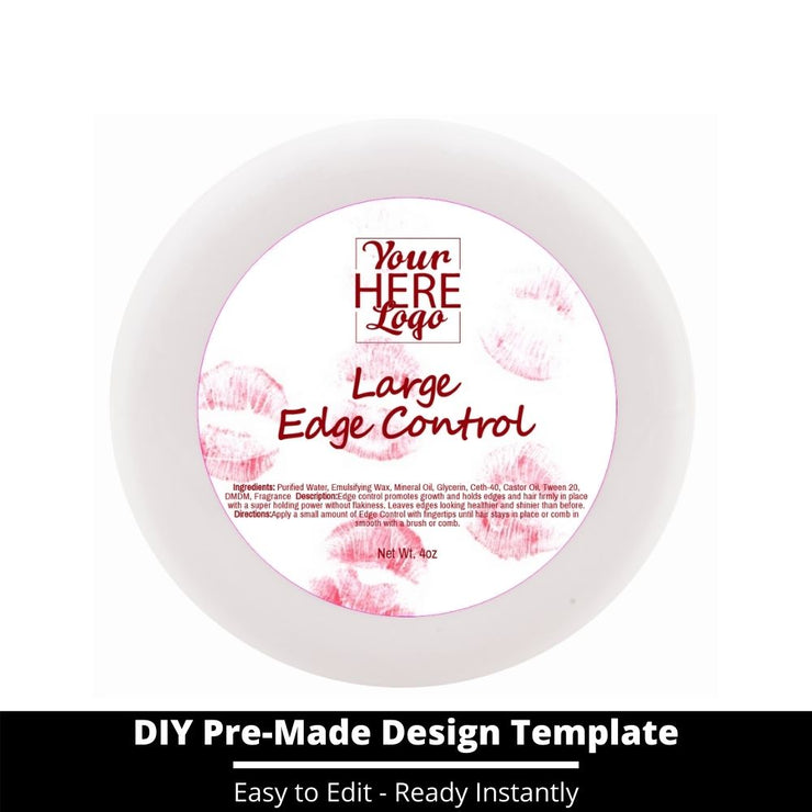 Large Edge Control Top Label Template 92