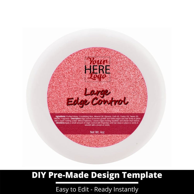 Large Edge Control Top Label Template 93