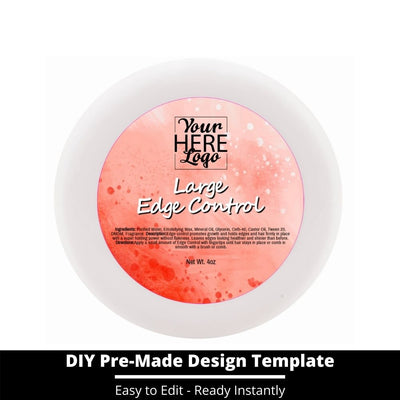 Large Edge Control Top Label Template 95