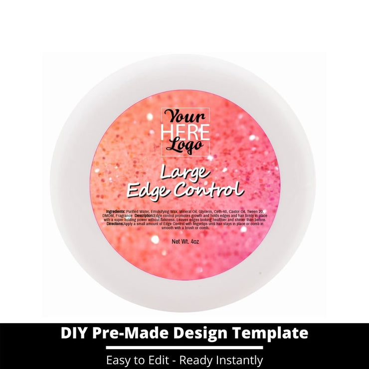 Large Edge Control Top Label Template 98