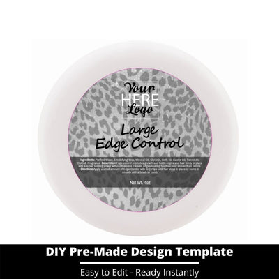 Large Edge Control Top Label Template 100