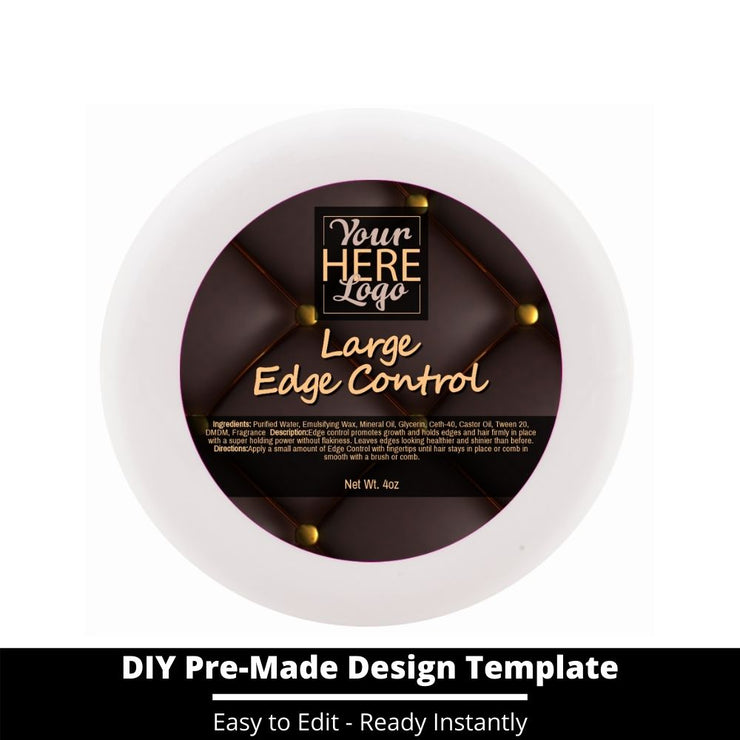 Large Edge Control Top Label Template 101