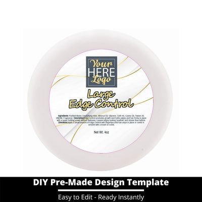 Large Edge Control Top Label Template 103