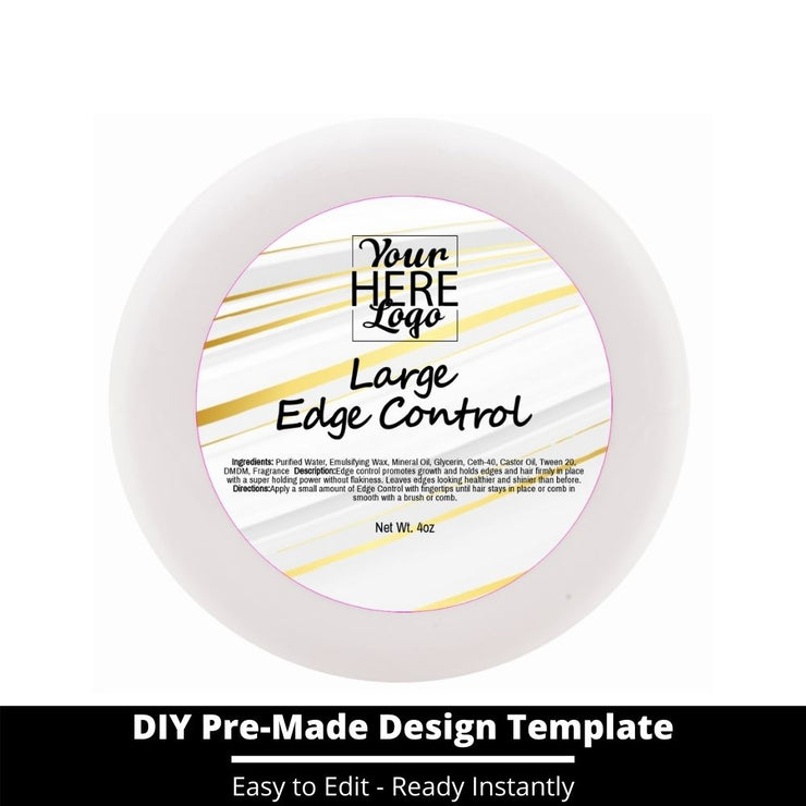 Large Edge Control Top Label Template 104