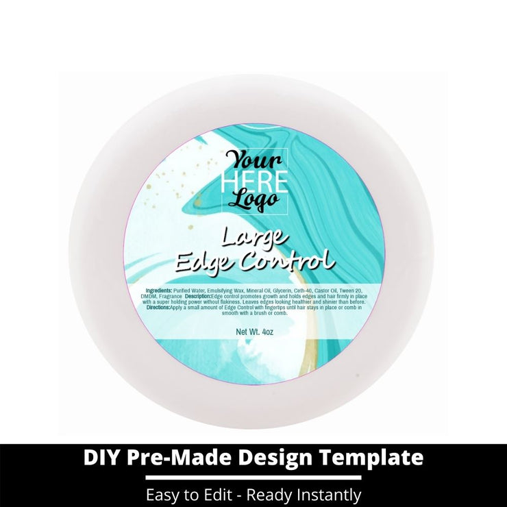 Large Edge Control Top Label Template 106