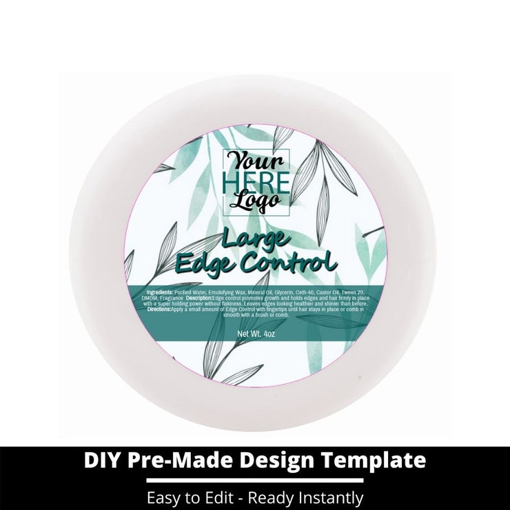 Large Edge Control Top Label Template 107