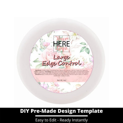 Large Edge Control Top Label Template 108