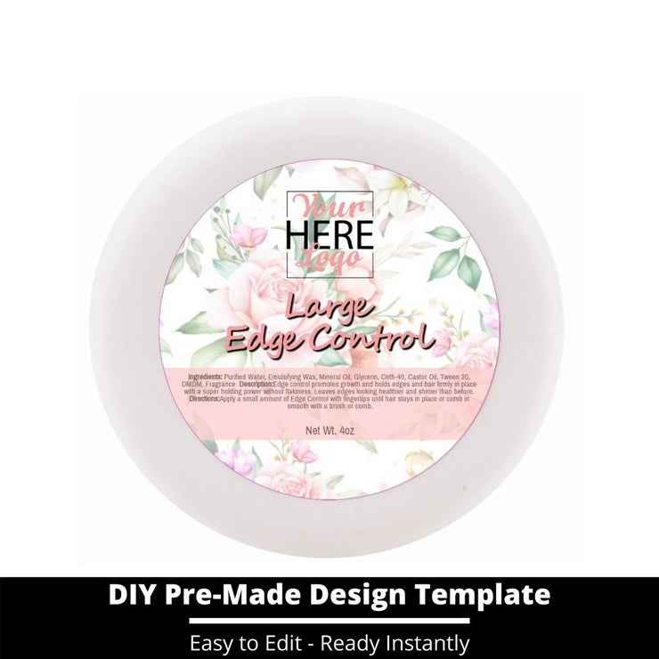 Large Edge Control Top Label Template 108