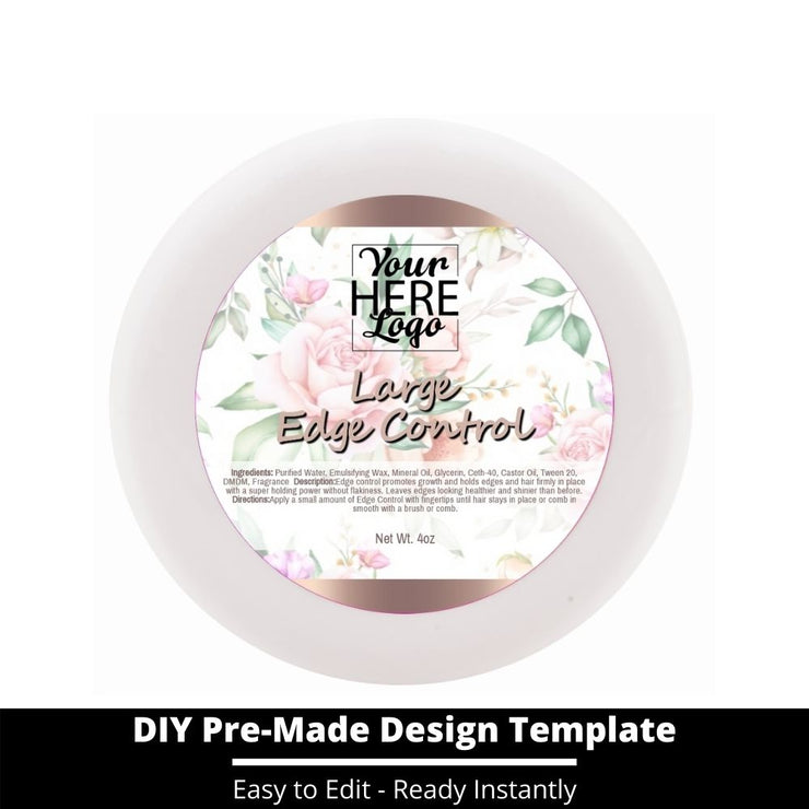 Large Edge Control Top Label Template 109
