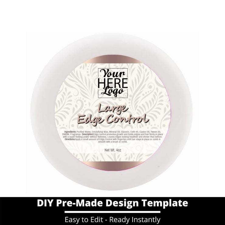 Large Edge Control Top Label Template 110