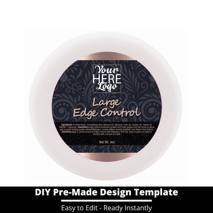 Large Edge Control Top Label Template 111