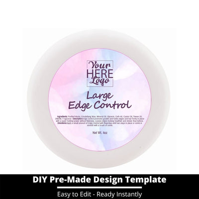 Large Edge Control Top Label Template 112