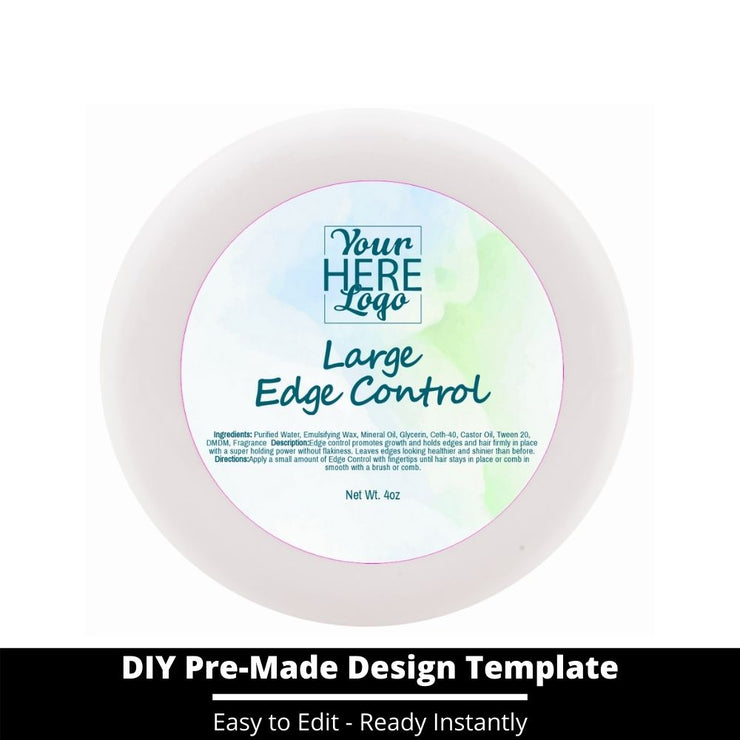 Large Edge Control Top Label Template 113