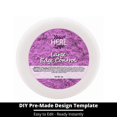 Large Edge Control Top Label Template 115