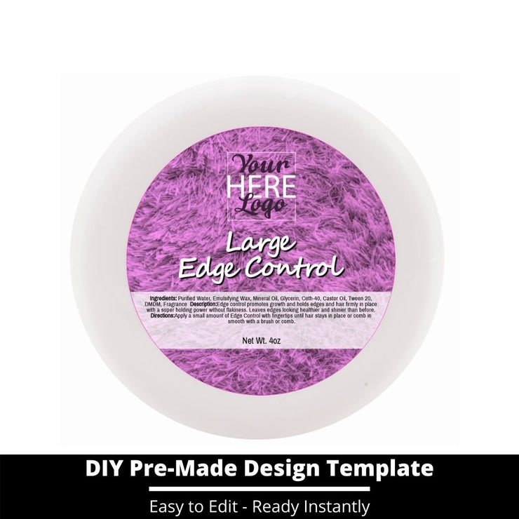 Large Edge Control Top Label Template 115