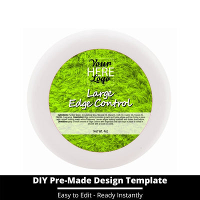 Large Edge Control Top Label Template 117