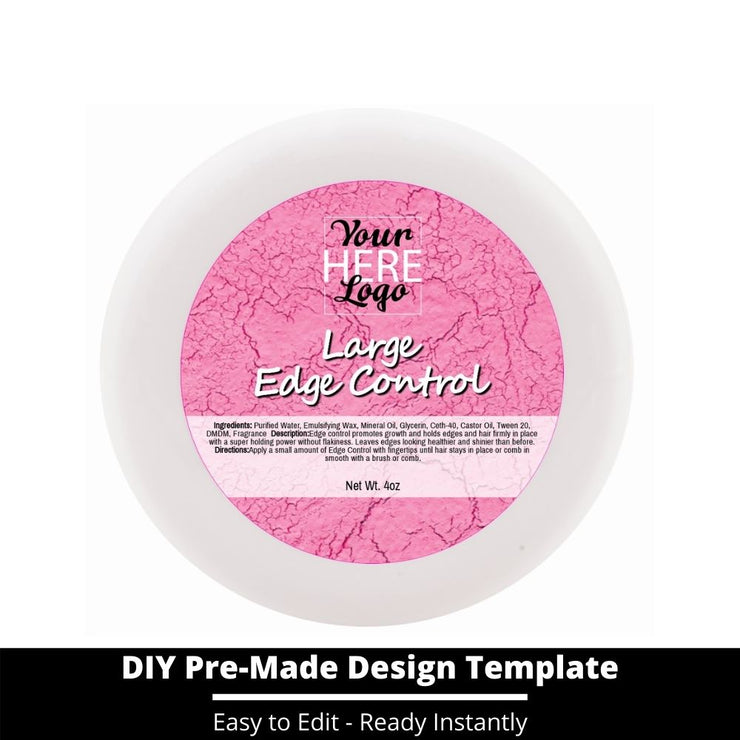 Large Edge Control Top Label Template 118