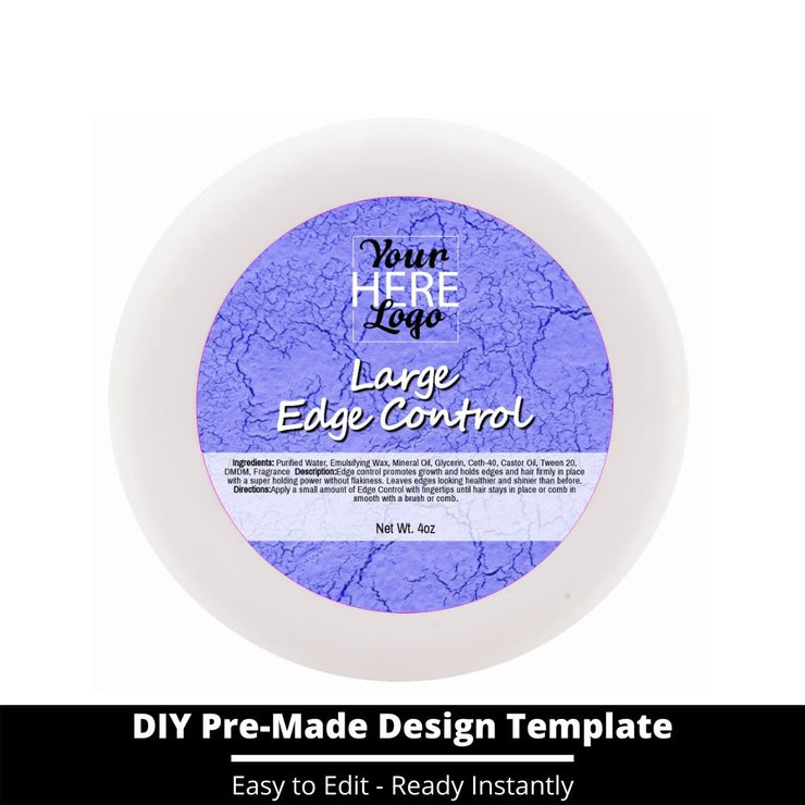 Large Edge Control Top Label Template 119