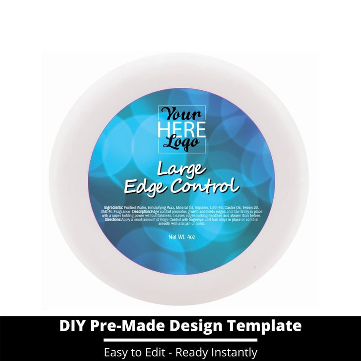 Large Edge Control Top Label Template 121