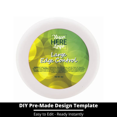 Large Edge Control Top Label Template 122