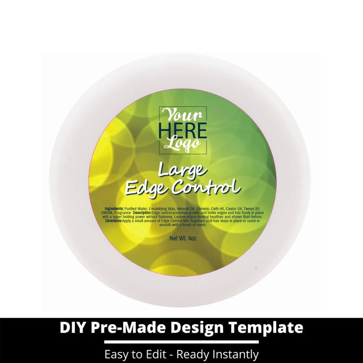 Large Edge Control Top Label Template 122