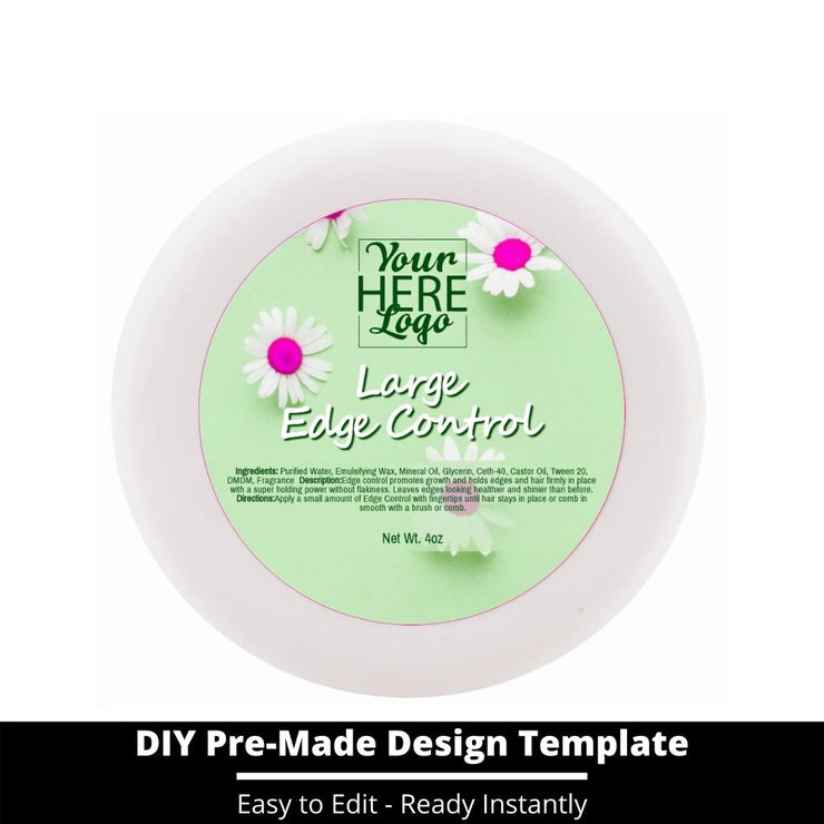 Large Edge Control Top Label Template 124
