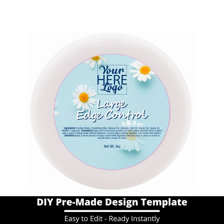 Large Edge Control Top Label Template 125