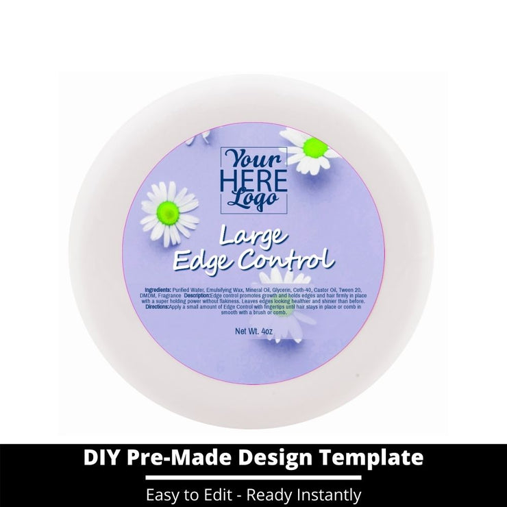 Large Edge Control Top Label Template 126