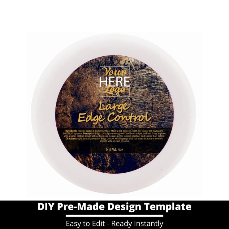 Large Edge Control Top Label Template 128