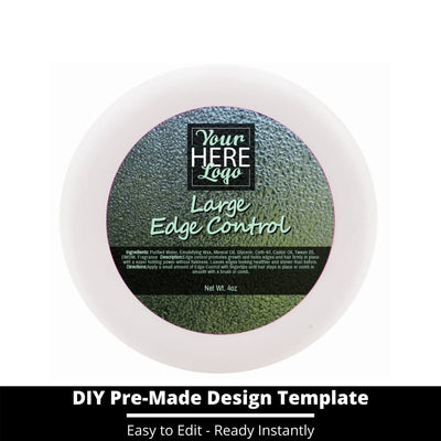 Large Edge Control Top Label Template 129