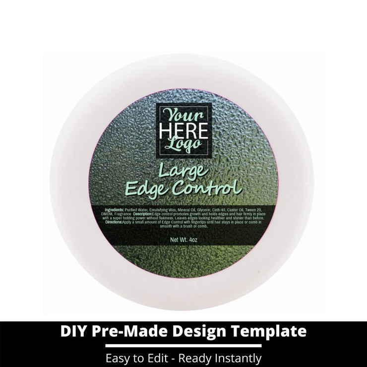 Large Edge Control Top Label Template 129