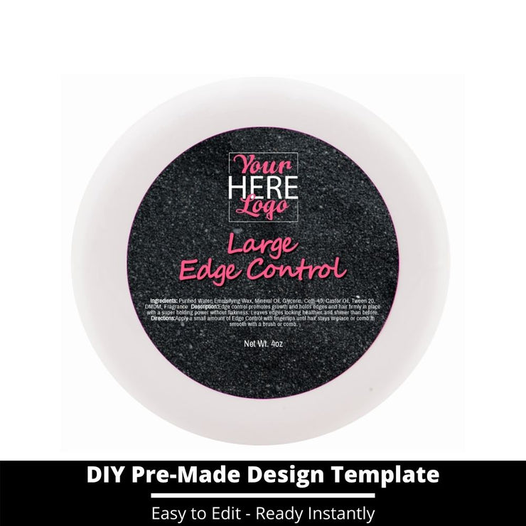 Large Edge Control Top Label Template 130