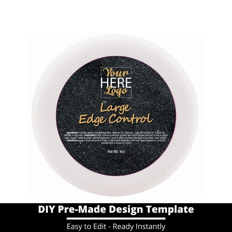 Large Edge Control Top Label Template 131