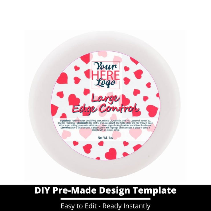Large Edge Control Top Label Template 133