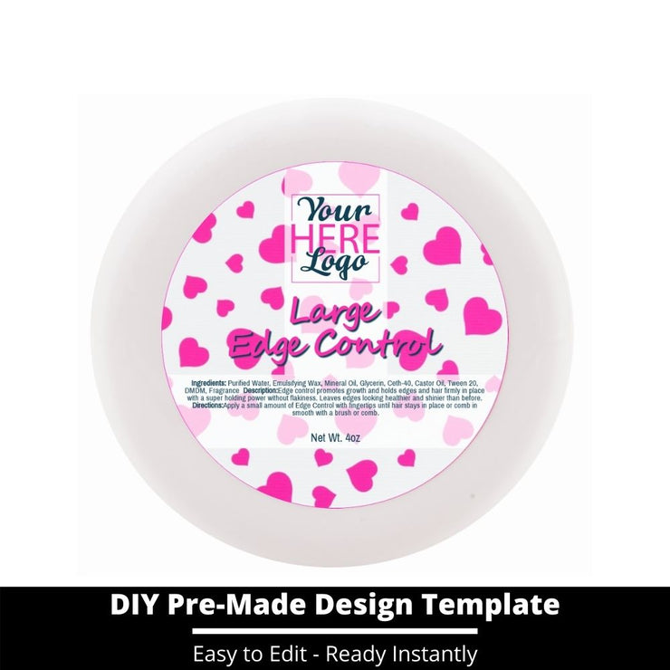 Large Edge Control Top Label Template 134