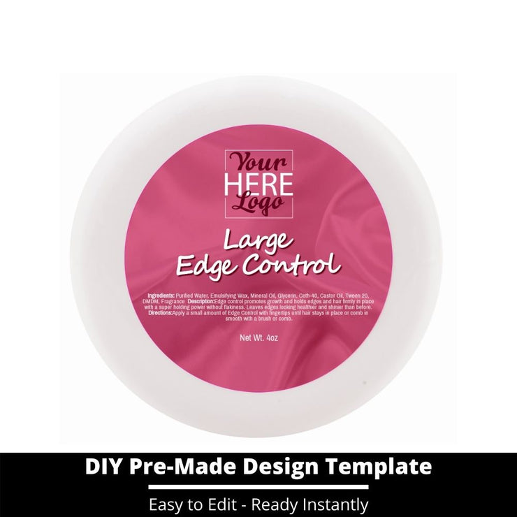 Large Edge Control Top Label Template 135
