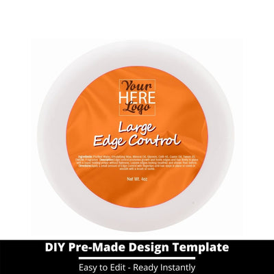Large Edge Control Top Label Template 136