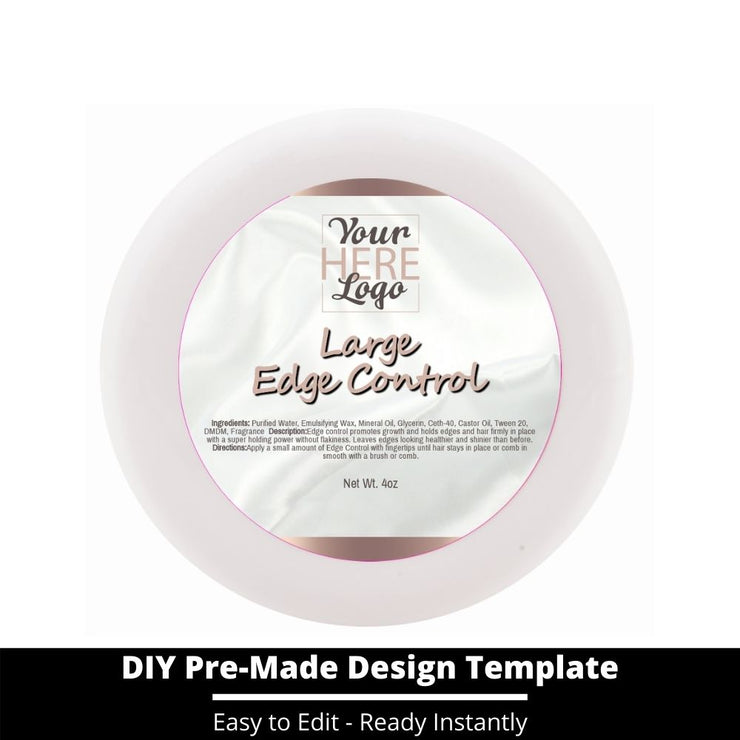 Large Edge Control Top Label Template 138