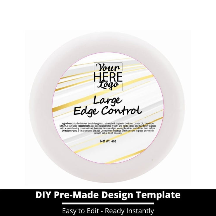 Large Edge Control Top Label Template 139
